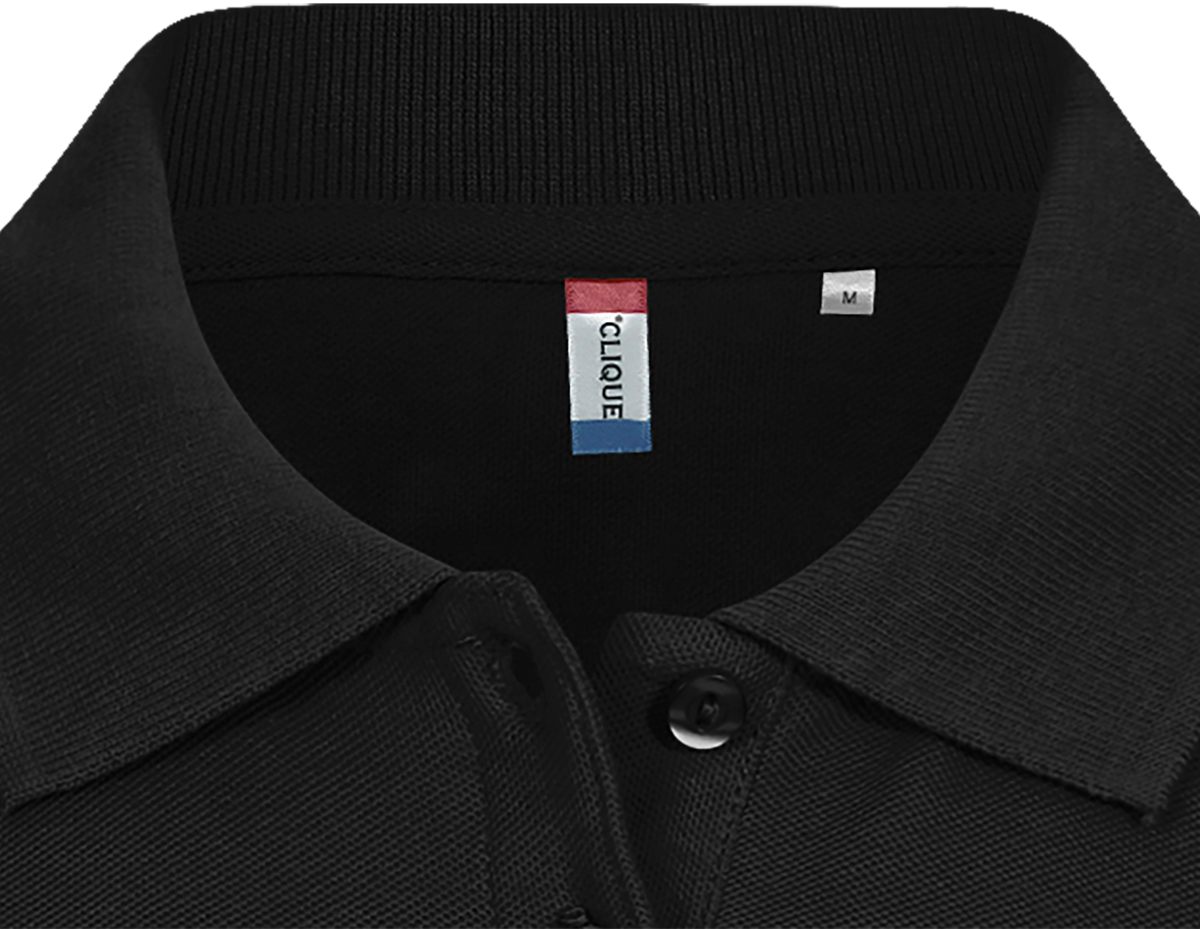 Clique Basic Polo – dame – Svart – produktbilde