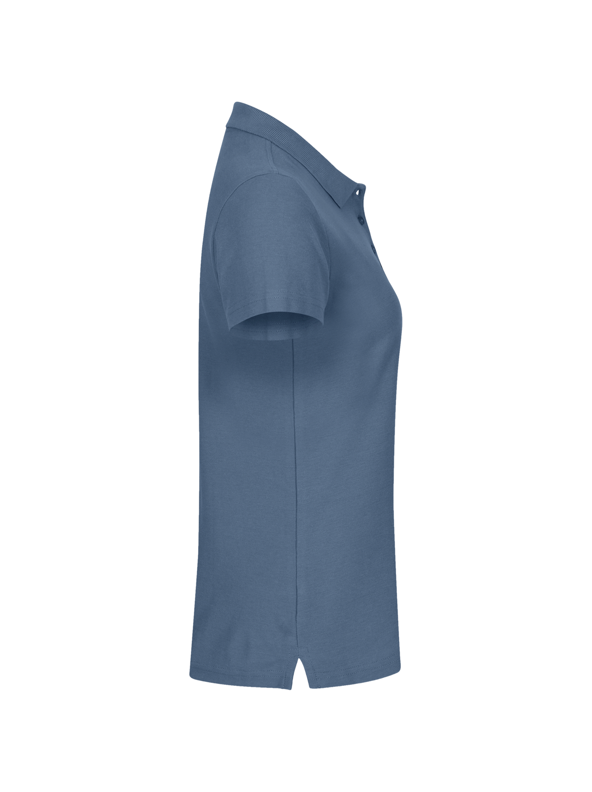 Clique Basic Polo – dame – Stålblå – høyre side