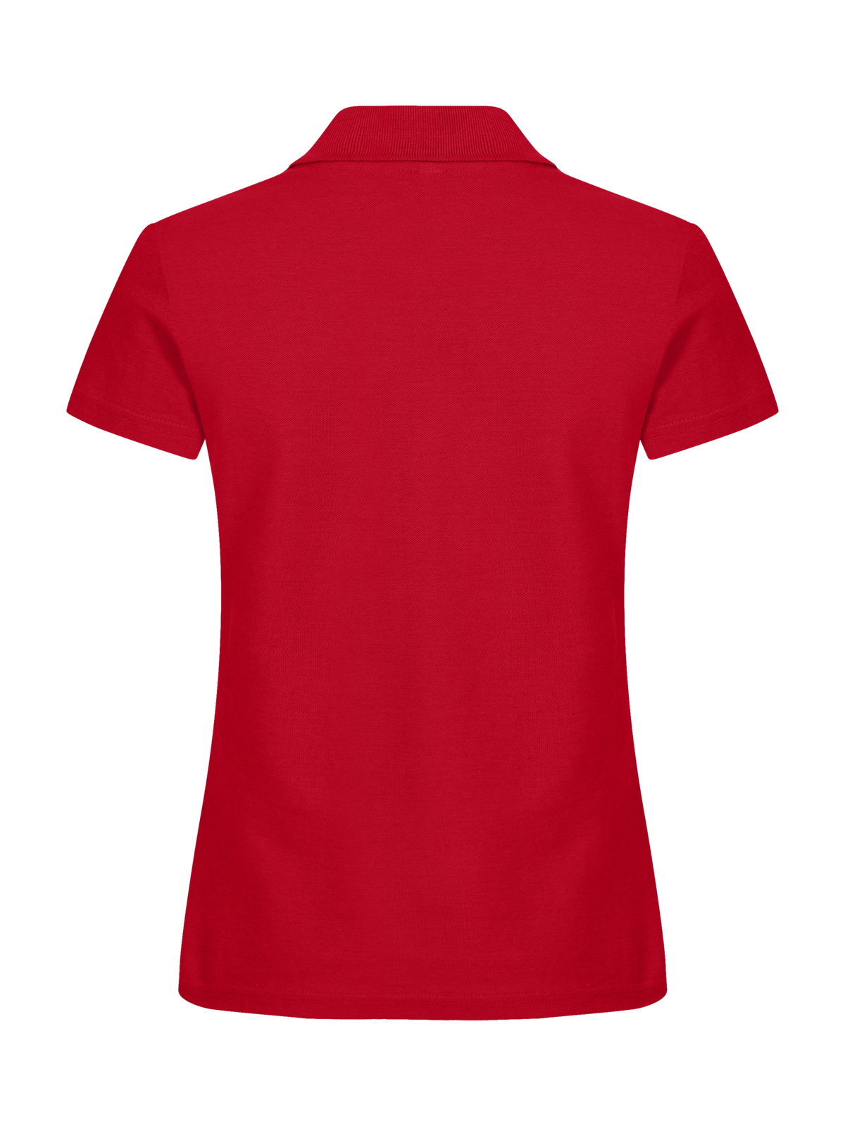 Clique Basic Polo – dame – Rød – bakside
