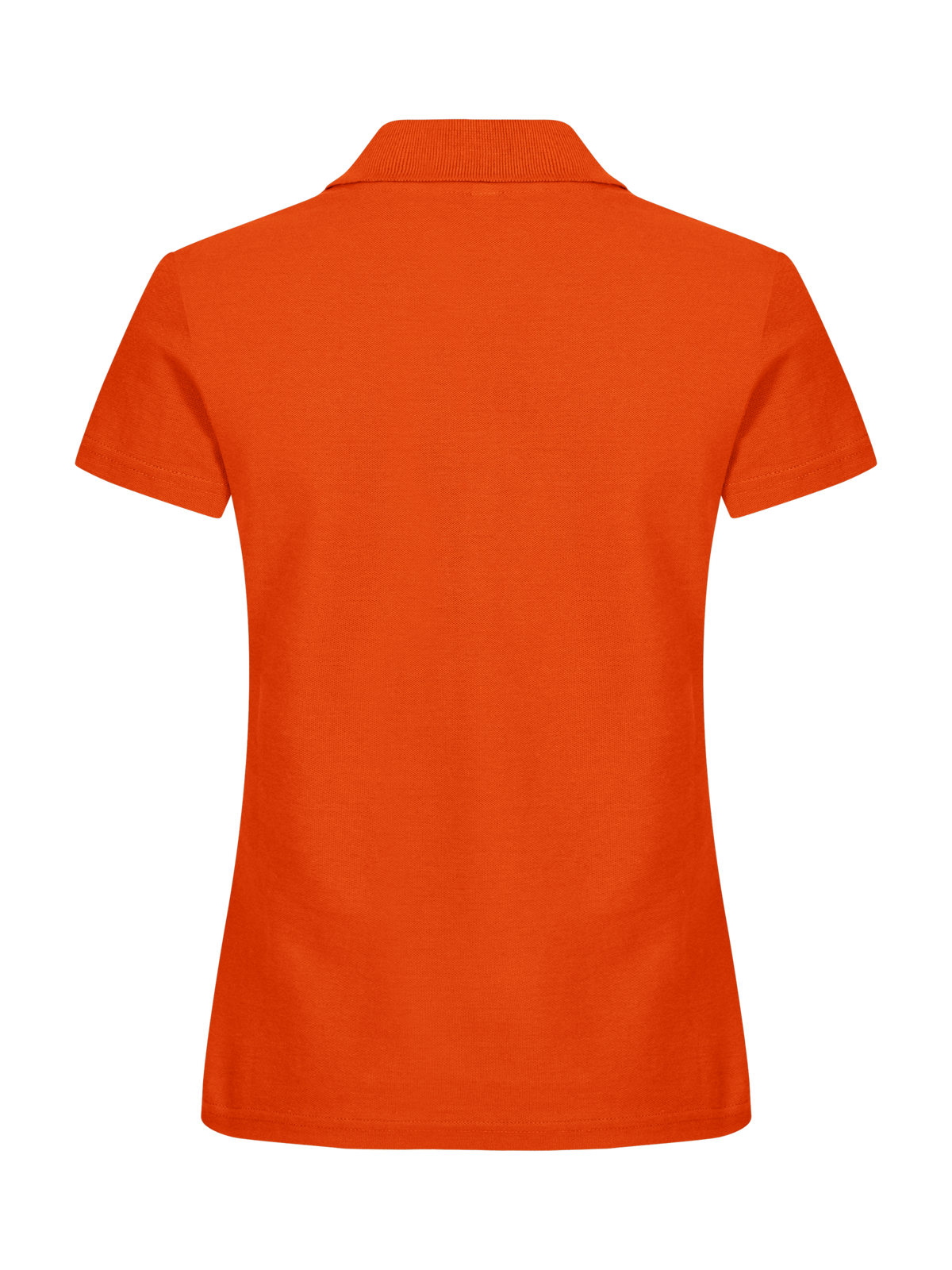 Clique Basic Polo – dame – Blodoransje – bakside