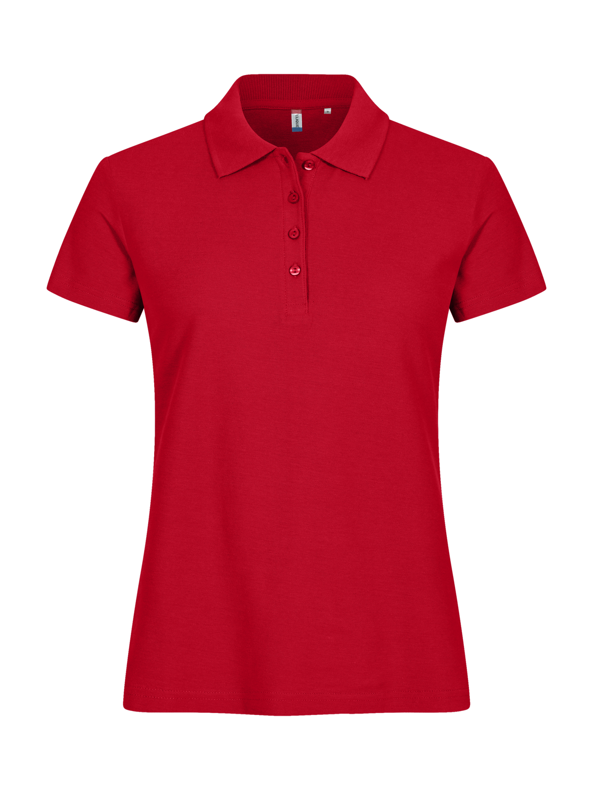 Clique Basic Polo – dame – Rød – forside
