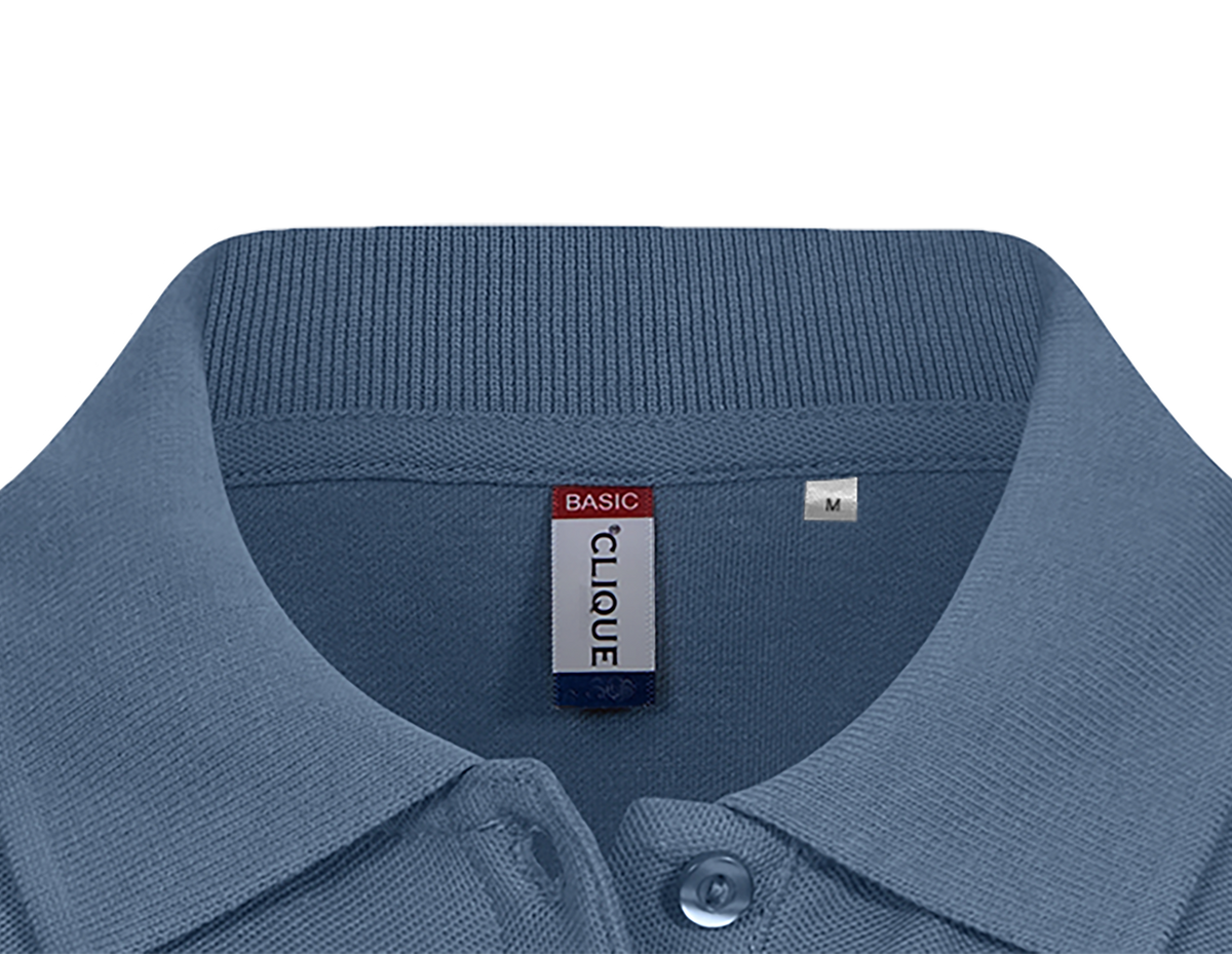Clique Basic Polo – dame – Stålblå – produktbilde