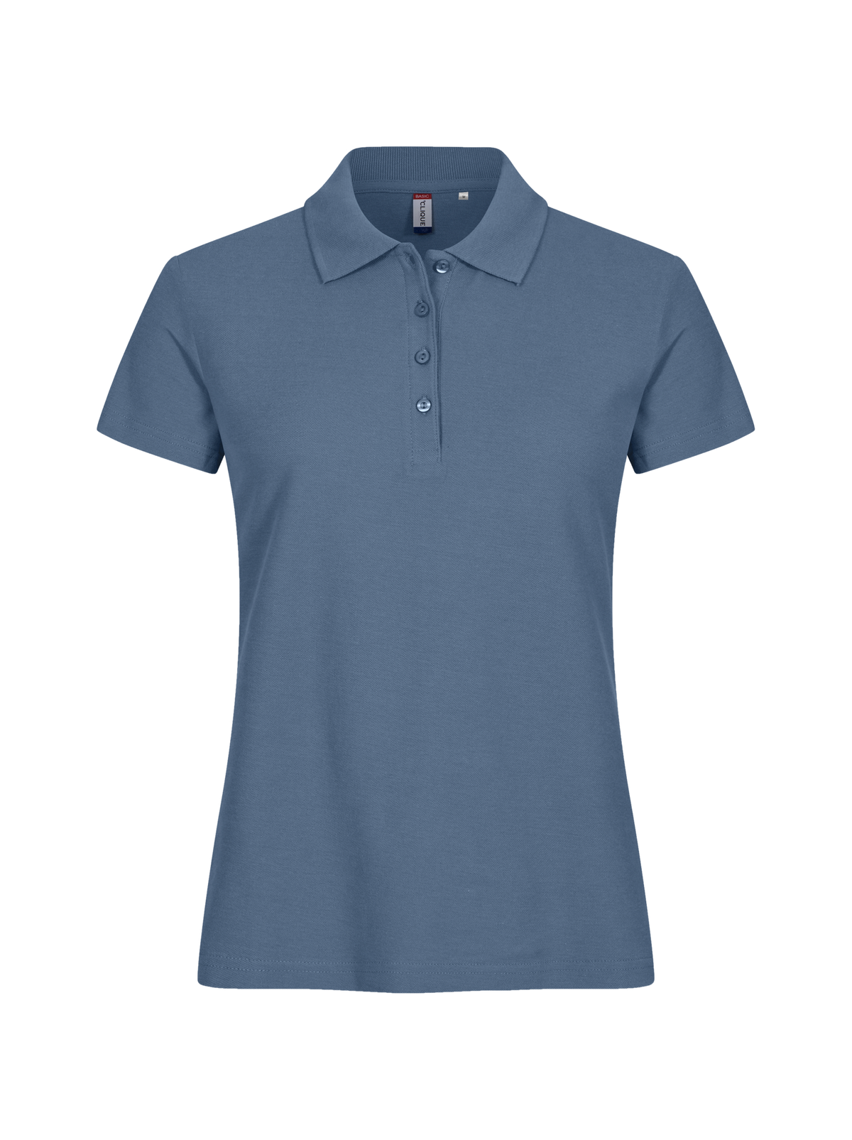 Clique Basic Polo – dame – Stålblå – forside