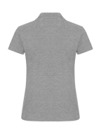 Clique Basic Polo – dame – Gråmelert – bakside
