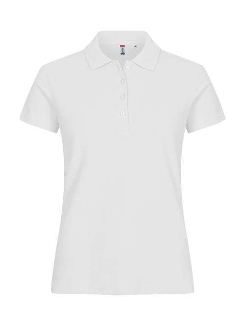 Clique Basic Polo – dame – Hvit – forside