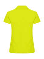 Clique Basic Polo – dame – Signalgrønn – bakside