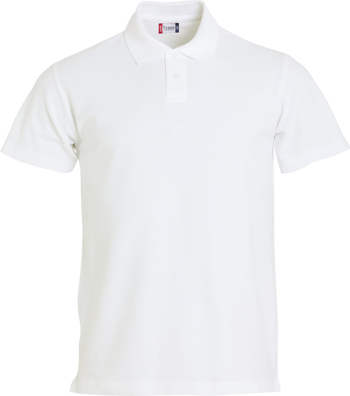 Clique Basic Polo S/S – junior – Hvit – forside