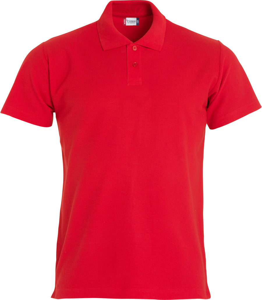 Clique Basic Polo S/S – junior – Rød – forside