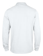 Clique Basic Polo L/S – junior – Hvit – bakside