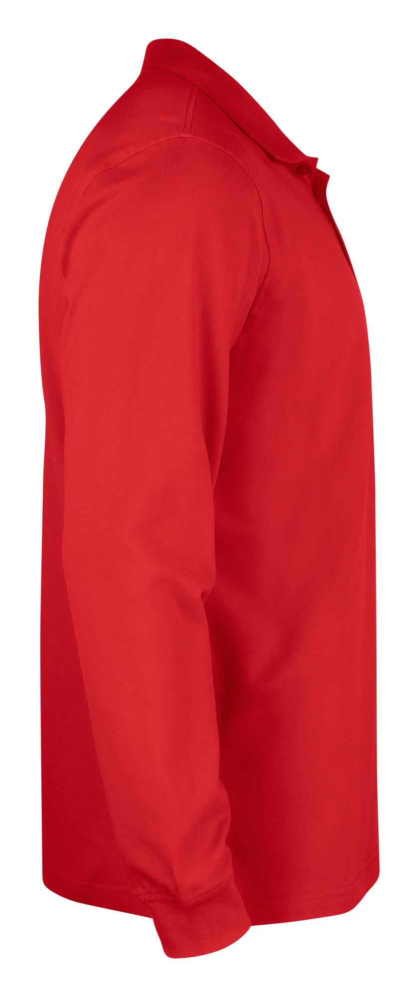 Clique Basic Polo L/S – junior – Rød – høyre side