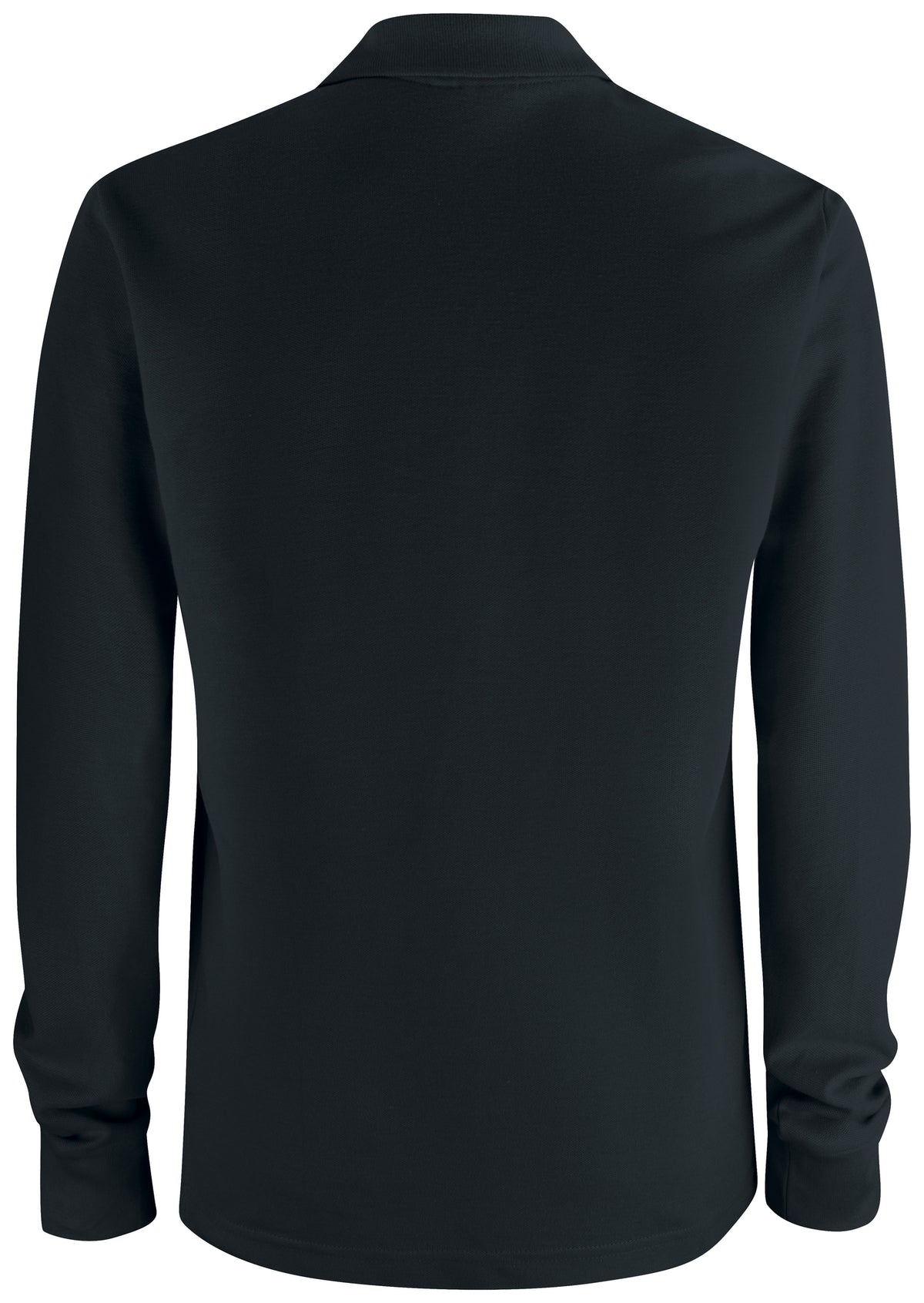 Clique Basic Polo Pocket L/S – Svart – bakside