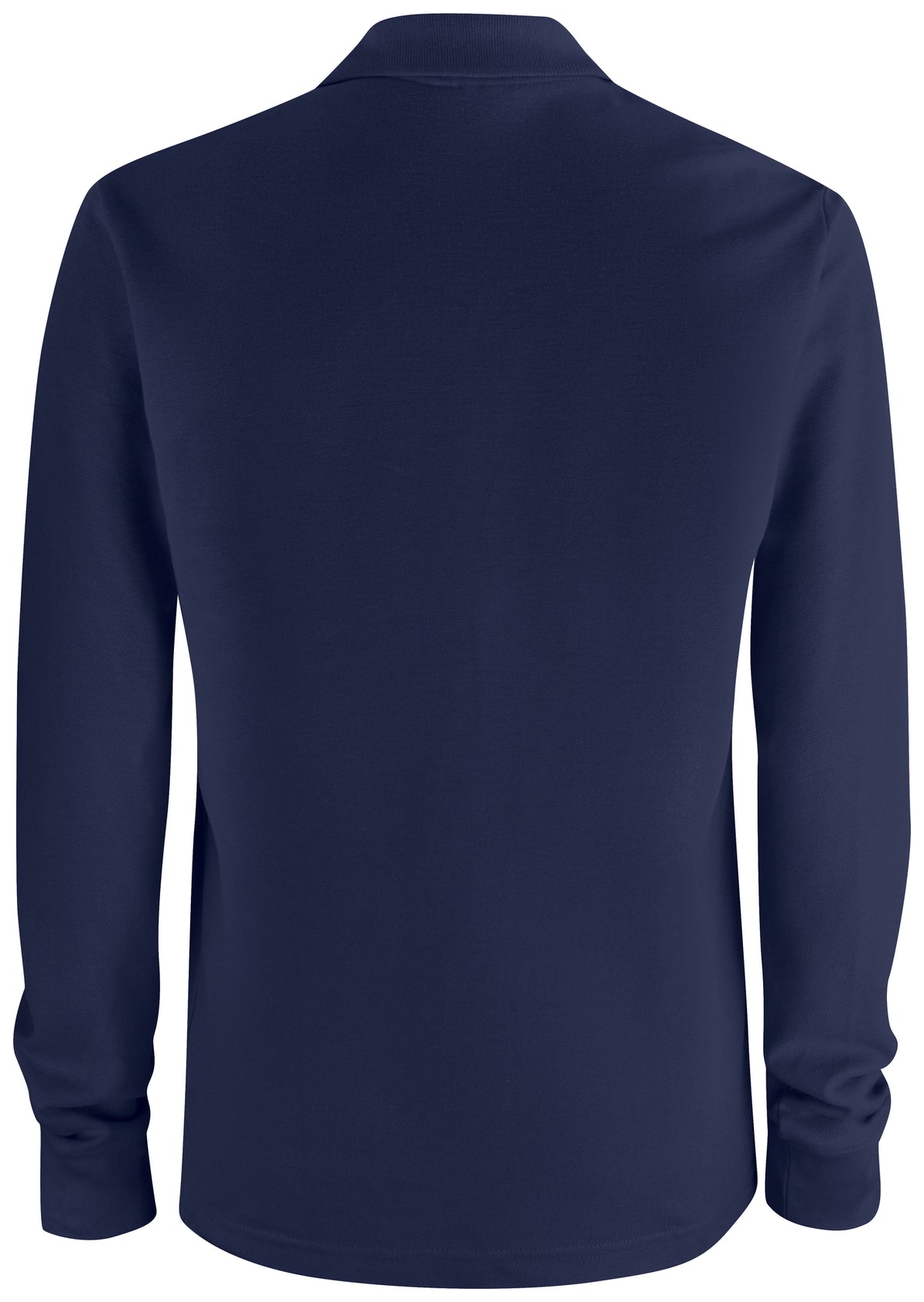 Clique Basic Polo Pocket L/S – Mørk marineblå – bakside