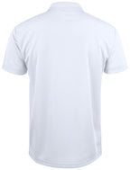 Clique Basic Active Polo – Hvit – bakside
