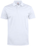 Clique Basic Active Polo – Hvit – forside
