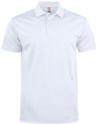 Clique Basic Active Polo – Hvit – forside