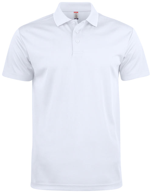 Clique Basic Active Polo – Hvit – forside