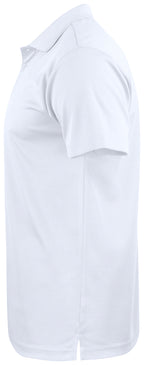 Clique Basic Active Polo – Hvit – venstre side