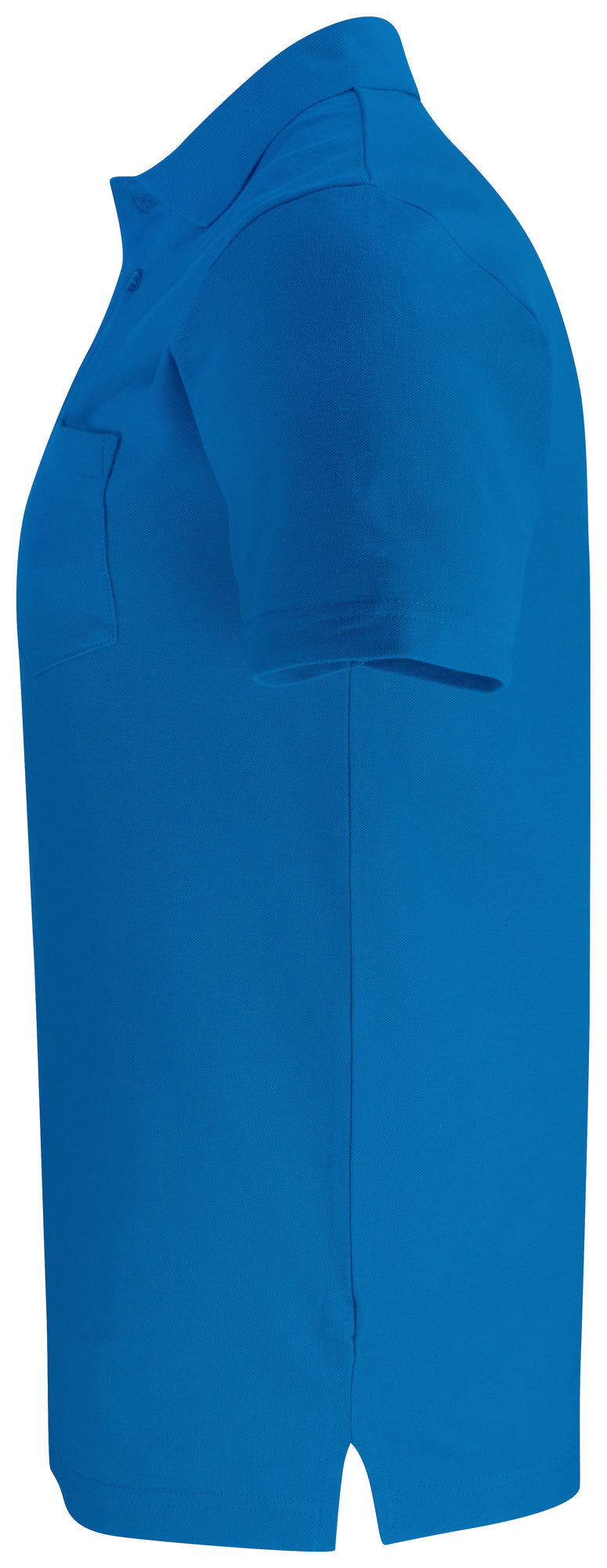 Clique Basic Polo Pocket – Kongeblå – venstre side