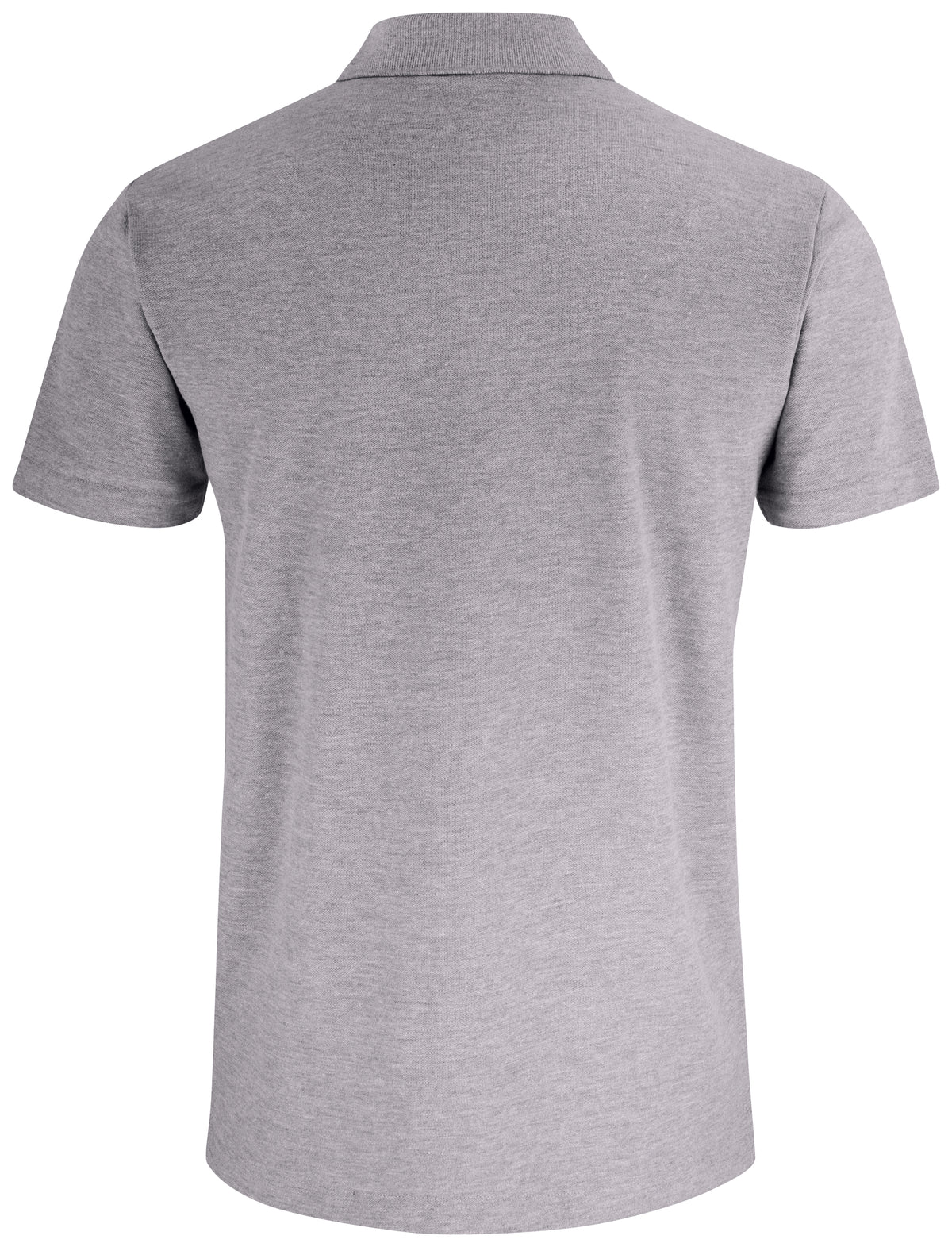 Clique Basic Polo Pocket – Gråmelert – bakside