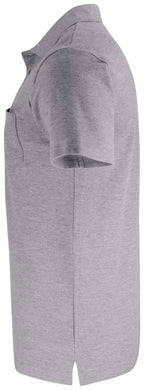 Clique Basic Polo Pocket – Gråmelert – venstre side