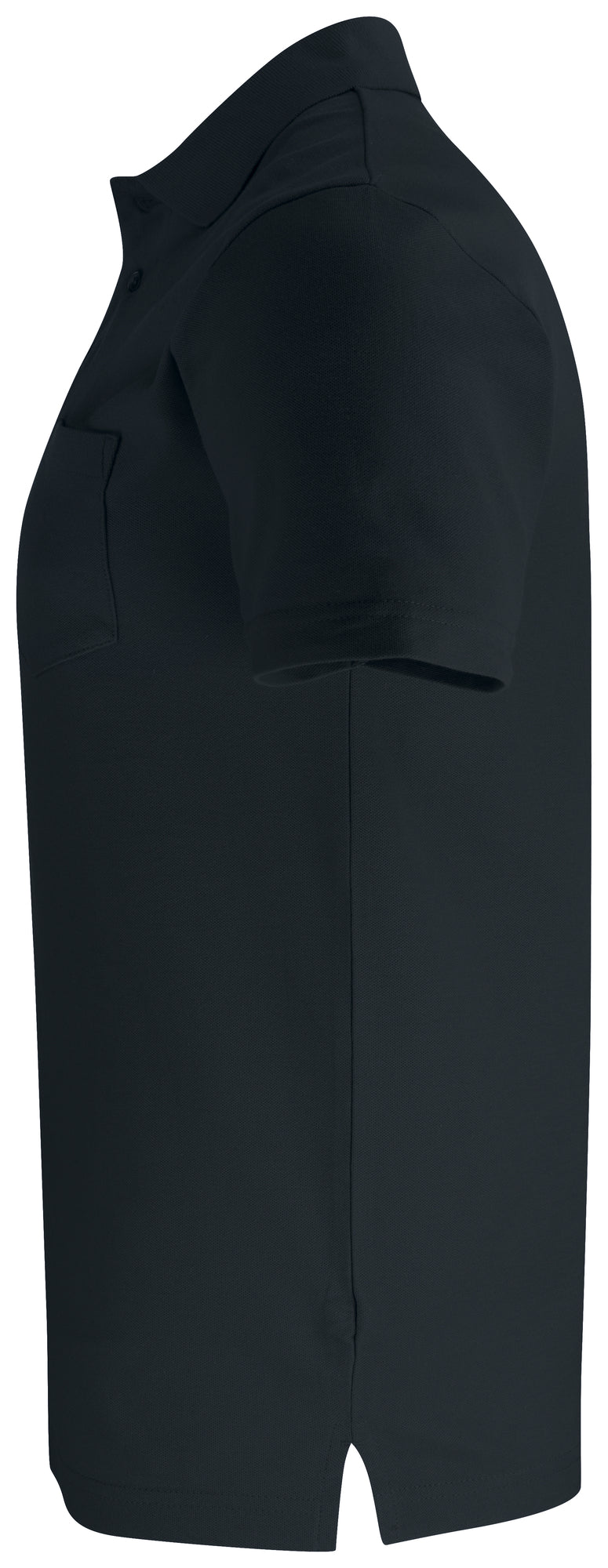 Clique Basic Polo Pocket – Svart – venstre side