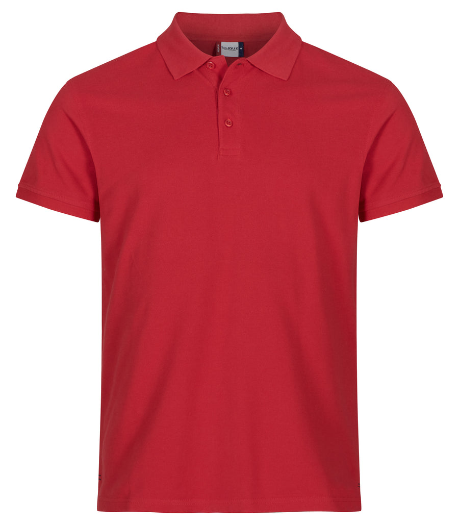 Clique Heavy Premium Polo – Rød – forside