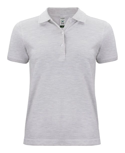 Clique Classic OC Polo – dame – Naturmelert – forside