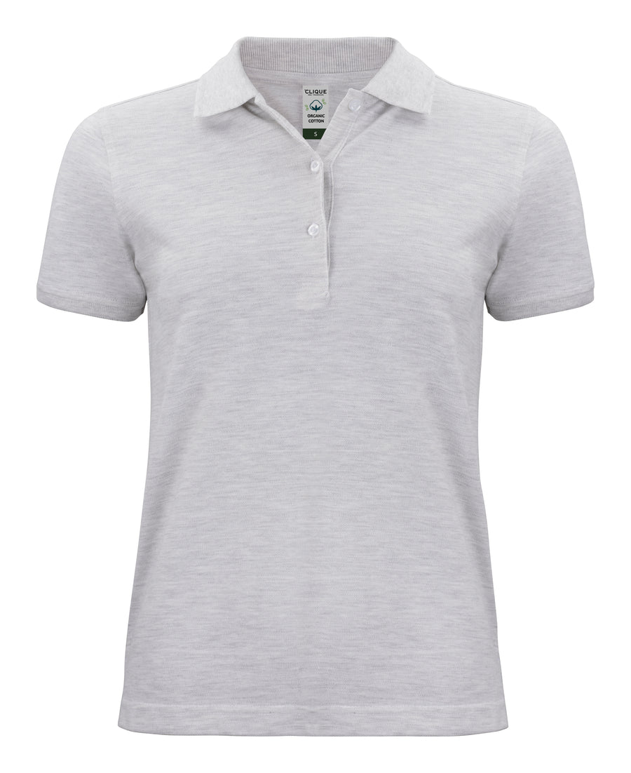 Clique Classic OC Polo – dame – Naturmelert – forside