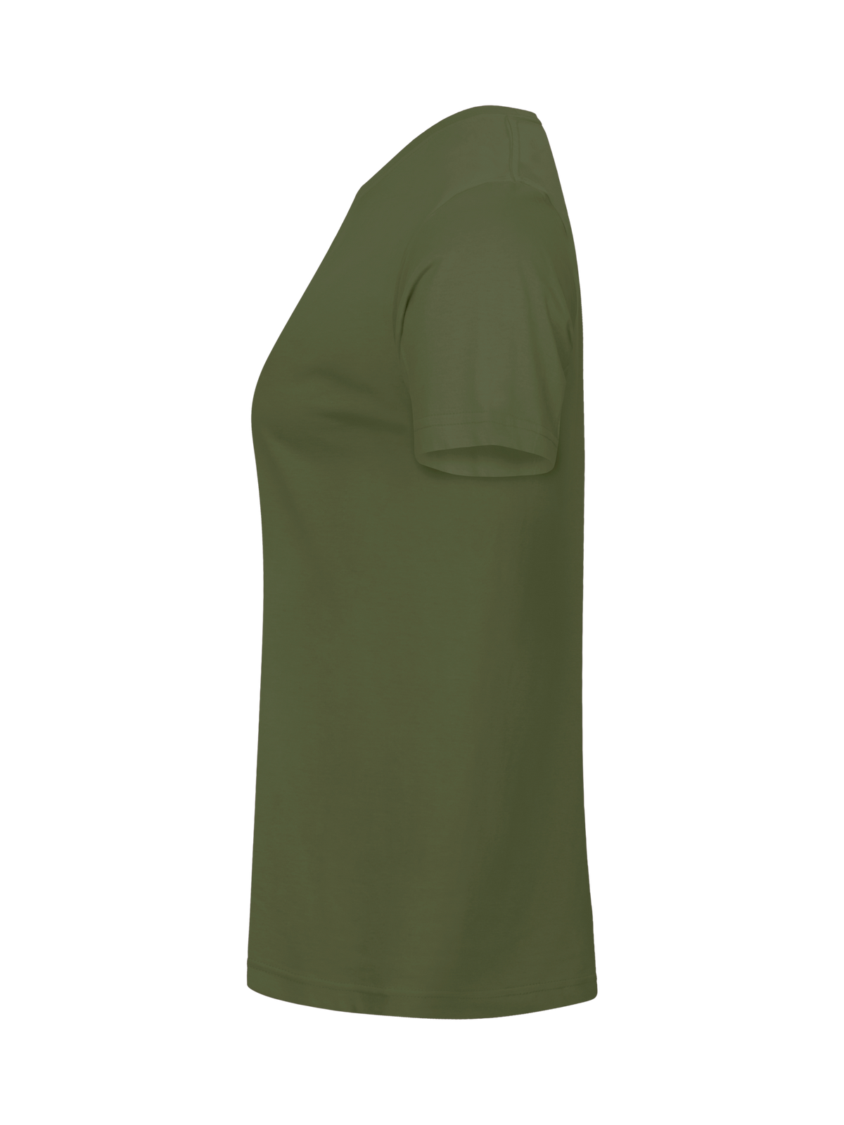 Clique Basic-T – dame – Armygrønn – venstre side