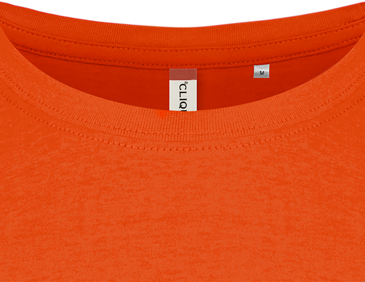 Clique Basic-T – dame – Blodoransje – produktbilde