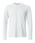 Clique Basic-T L/S – Hvit – forside