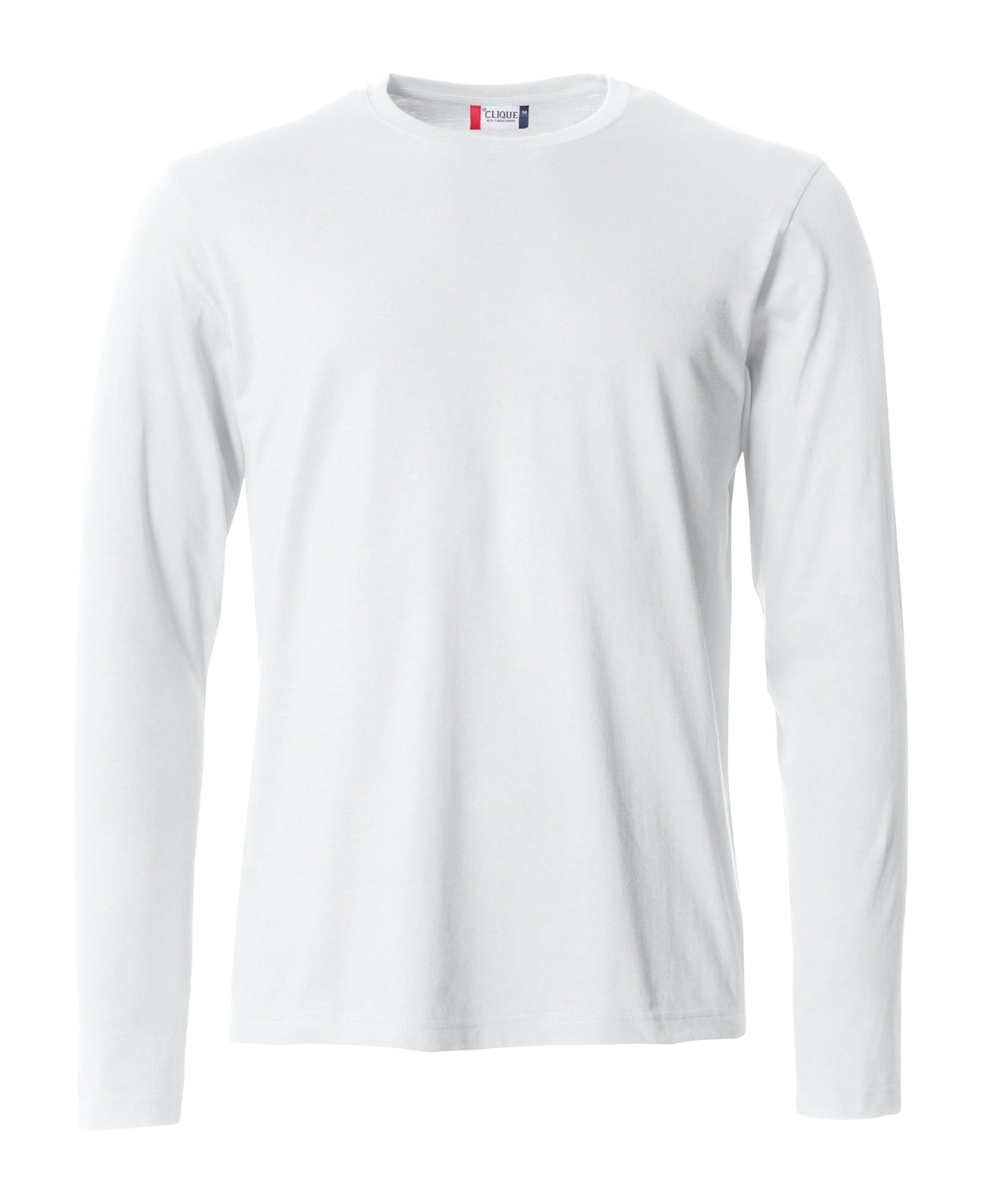 Clique Basic-T L/S – Hvit – forside