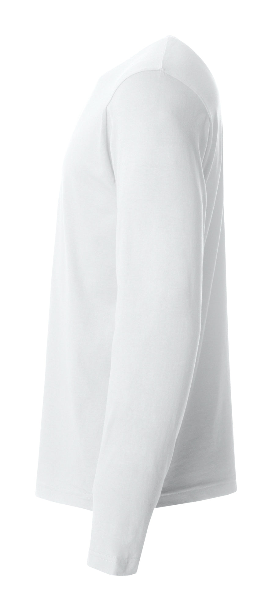 Clique Basic-T L/S – Hvit – venstre side