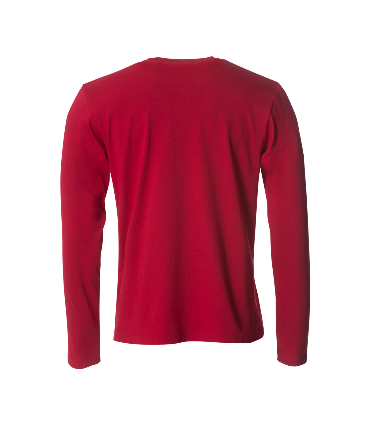 Clique Basic-T L/S – Rød – bakside