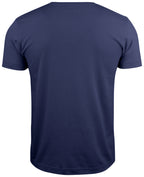 Clique Basic-T V-neck – Mørk marineblå – bakside