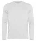 Clique Basic Active-T L/S – Hvit – forside
