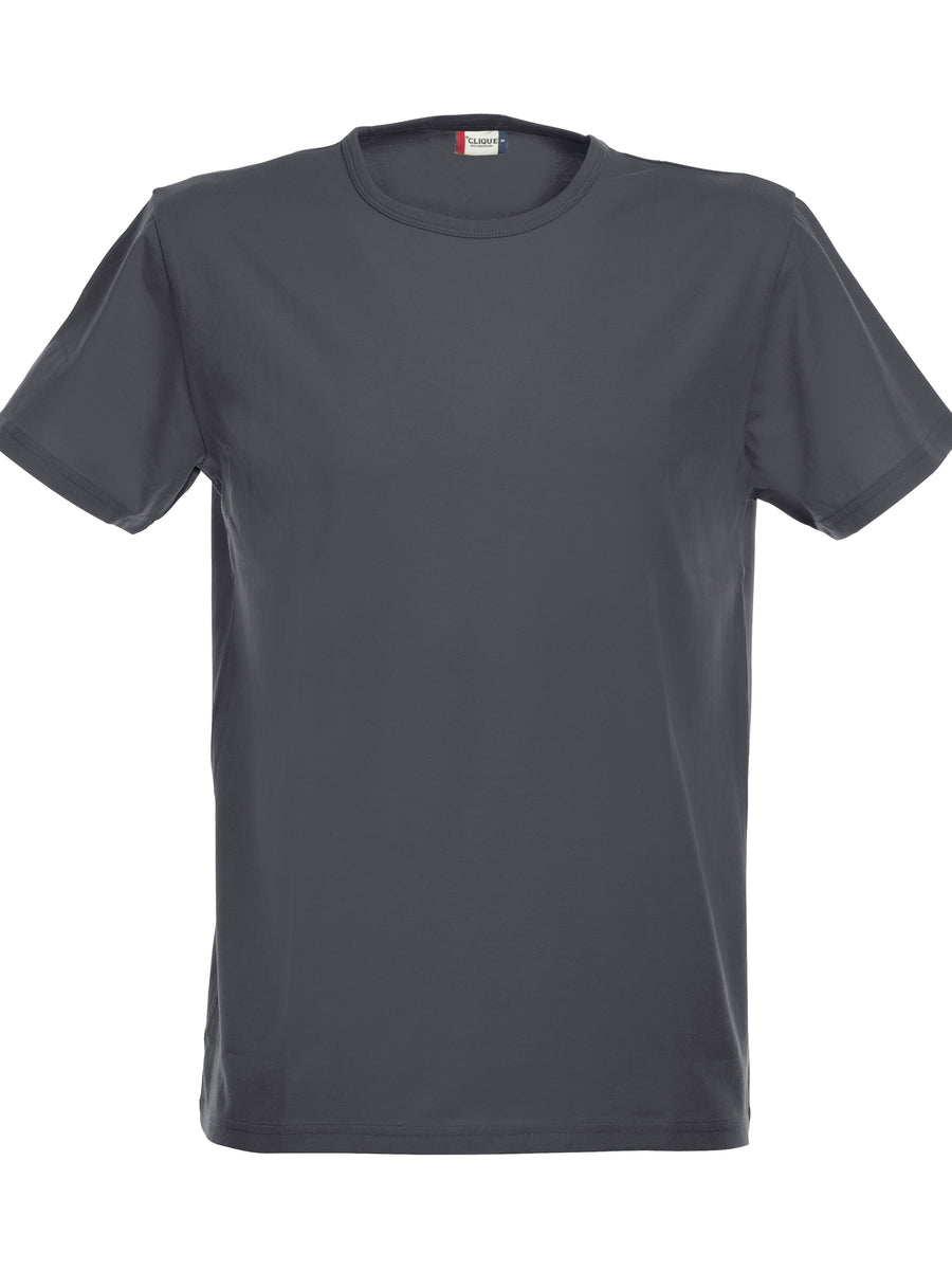 Clique Stretch-T – Antrasittmelert – forside