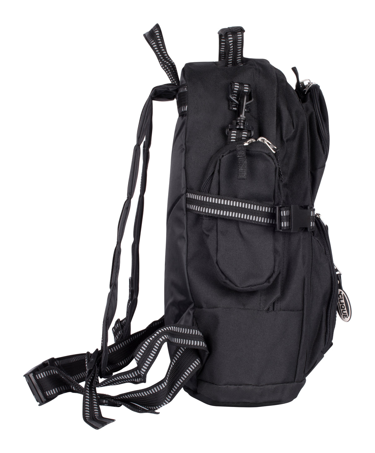 Clique Backpack – Svart – høyre side