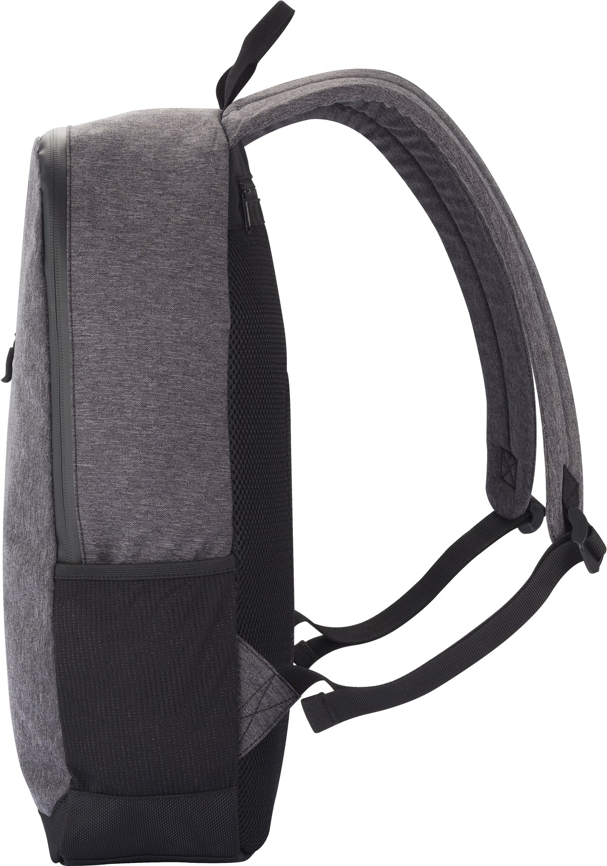 Clique Street Backpack – Antrasittmelert – venstre side