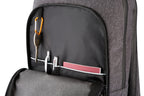 Clique City Backpack – Antrasittmelert – detalj