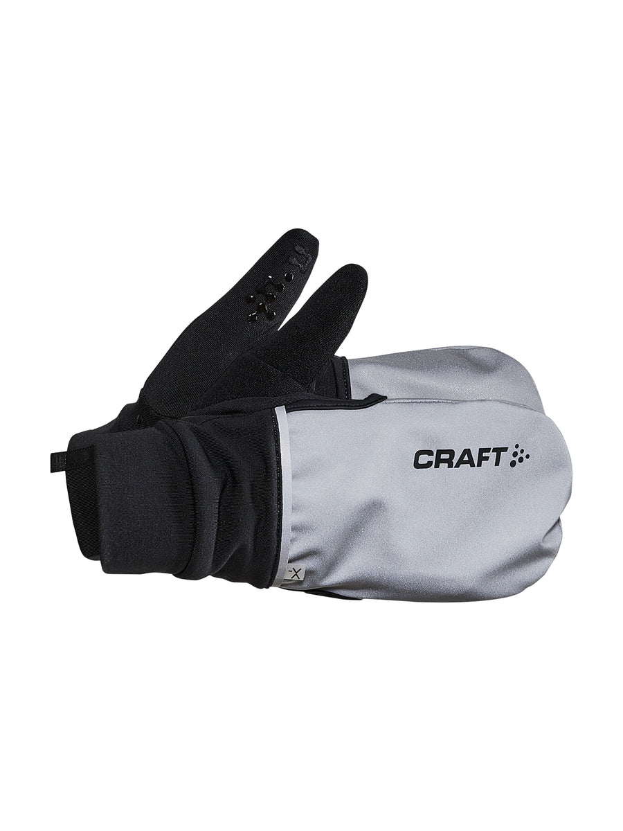 Craft ADV Hybrid Weather Glove – Sølv / Svart, forside
