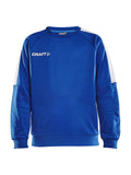 Craft Progress R-Neck Sweater – junior – Club Cobolt / Hvit, forside