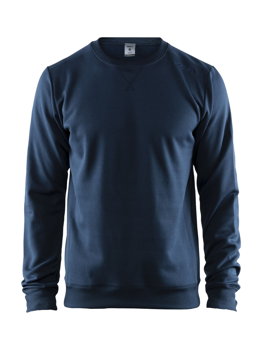 Craft Leisure Crewneck – herre – Mørk marineblå, forside