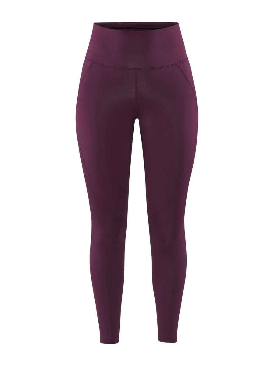 Craft ADV Essence High Waist Tights – dame – Burgundy, forside