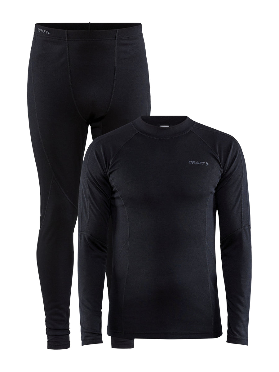 Craft CORE Warm Baselayer Set – herre – Svart, forside
