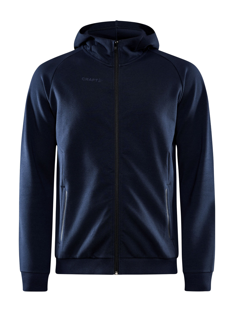 Craft CORE Soul Full Zip Hood – herre – Mørk marineblå, forside