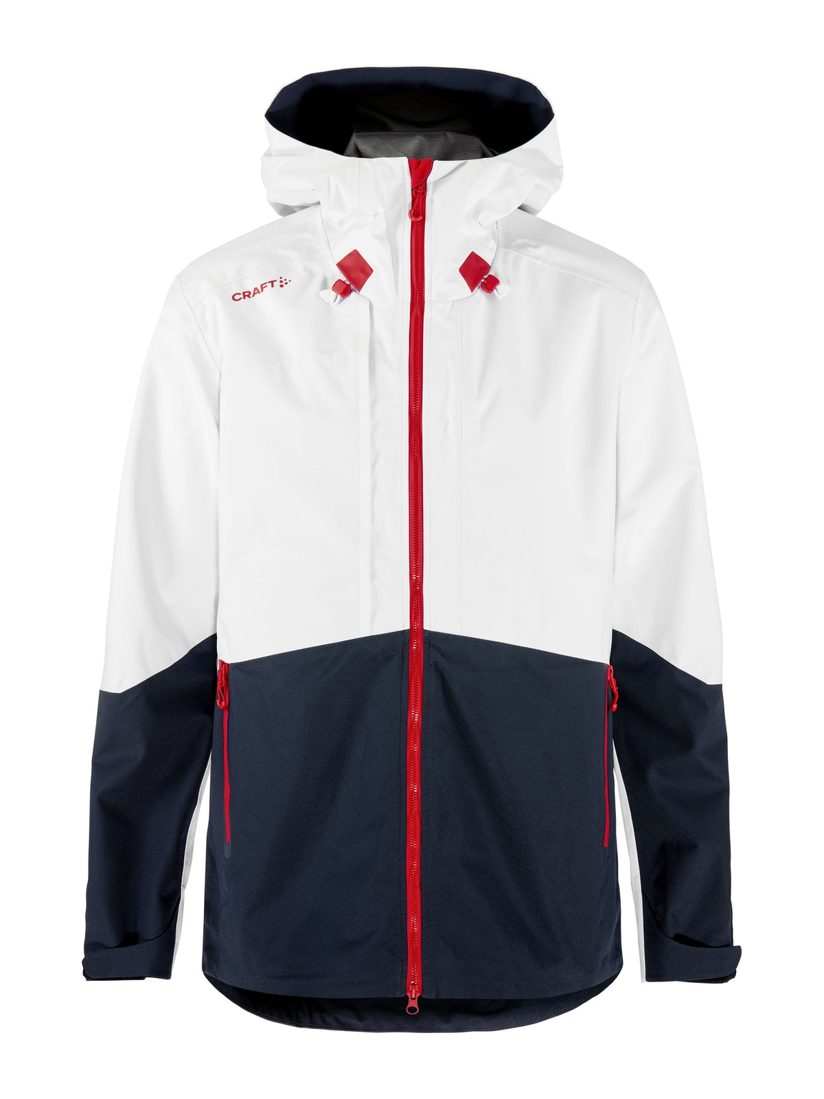Craft NOR Block Shell Jacket – herre – Hvit / Blaze, forside