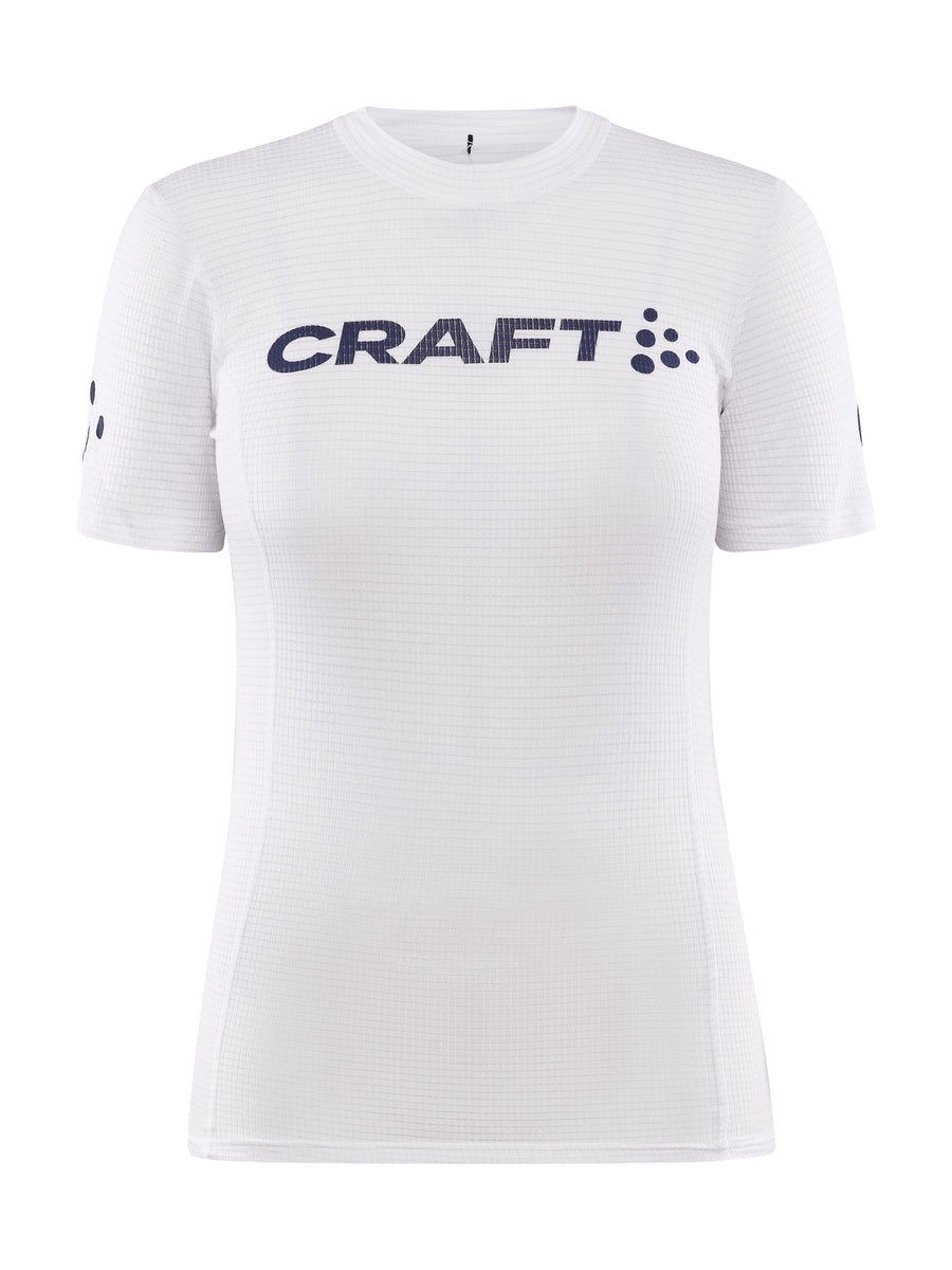 Craft NOR Pro Wool Extreme X SS – dame – Hvit / Blaze, forside