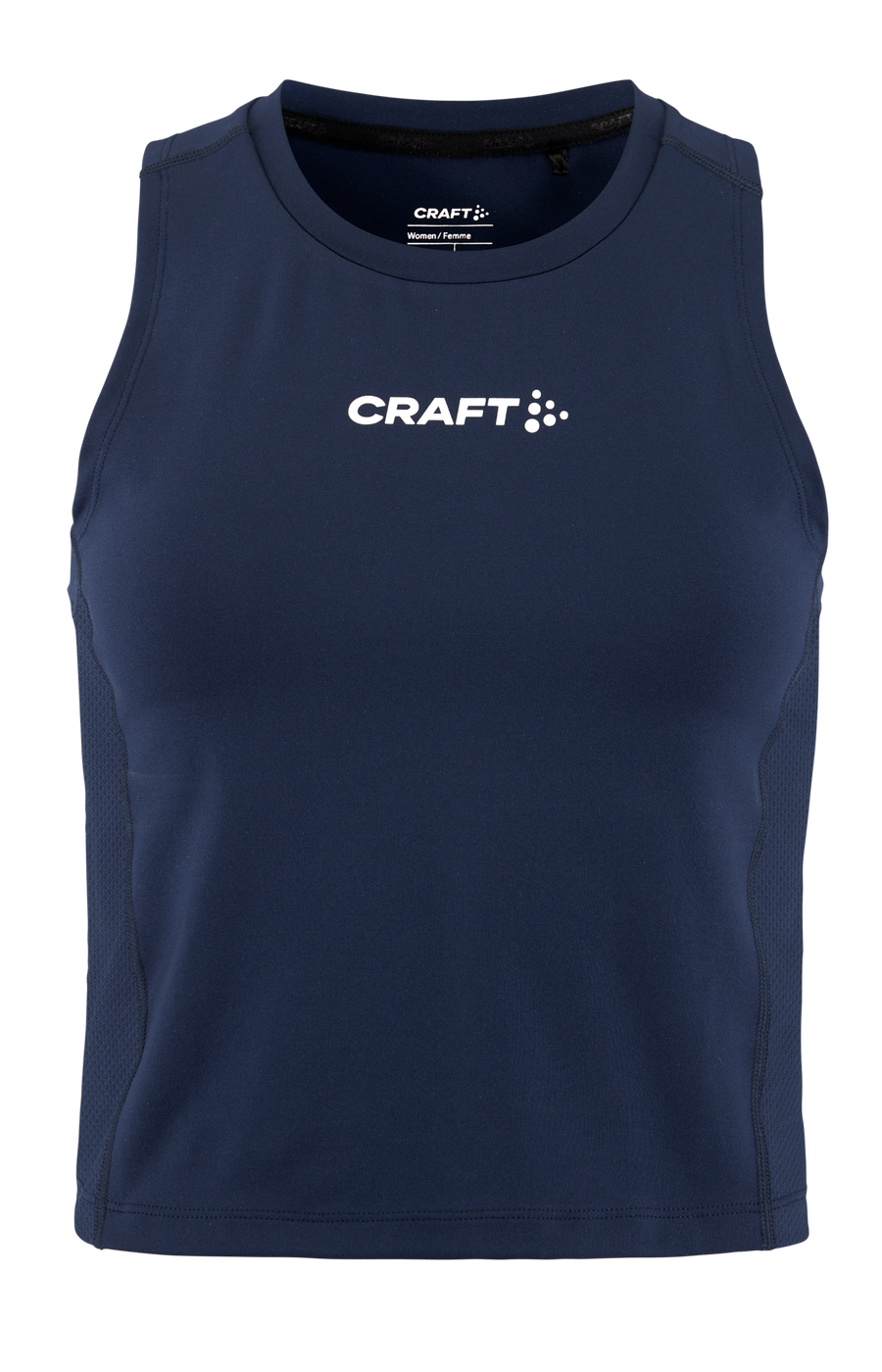 Craft Rush 2.0 Crop Singlet – dame – Marineblå, forside