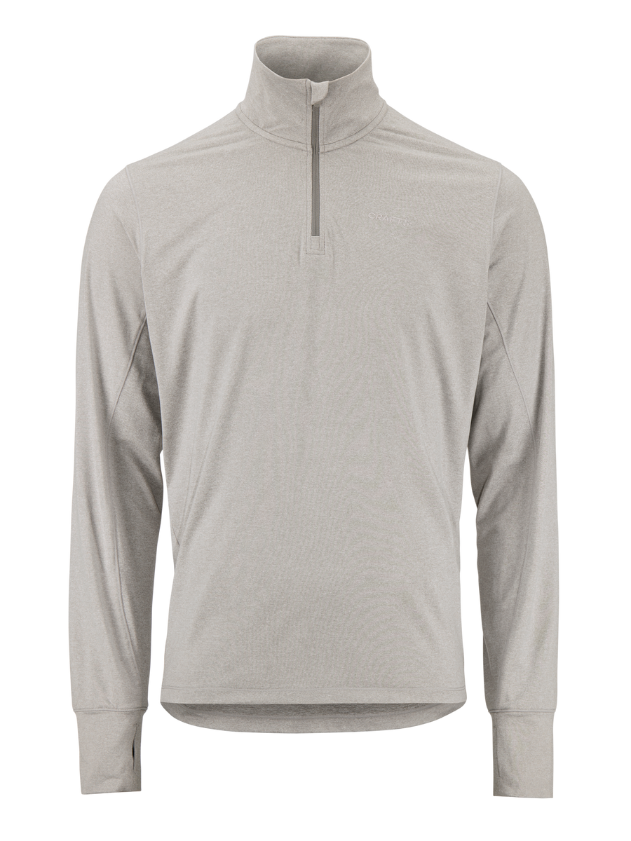Craft Flow HZ LS – herre – Gråmelert, forside